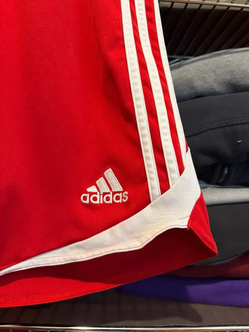 Adidas ClimaLite Valiente Athletic Soccer Shorts Red Medium